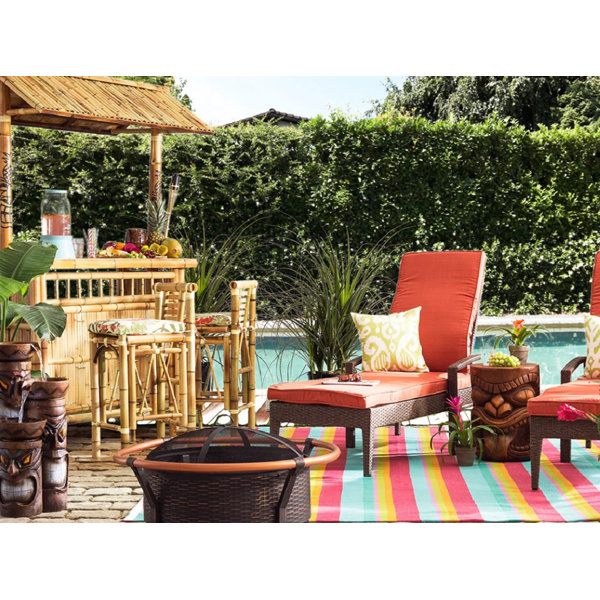RAM Outdoor Decor Bar Set with Bamboo Outer Material Wayfair